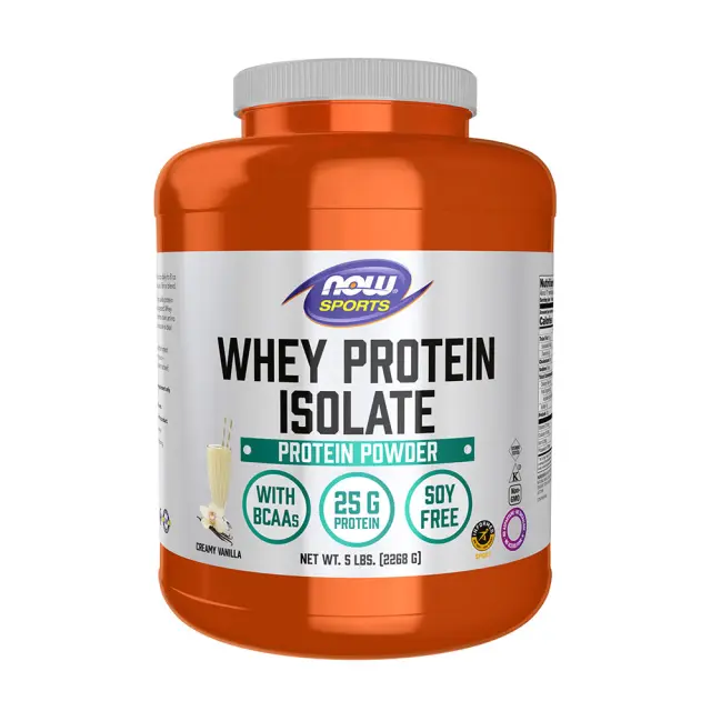 Now Foods Whey Protein Isolate Creamy Vanilla, 2268 g