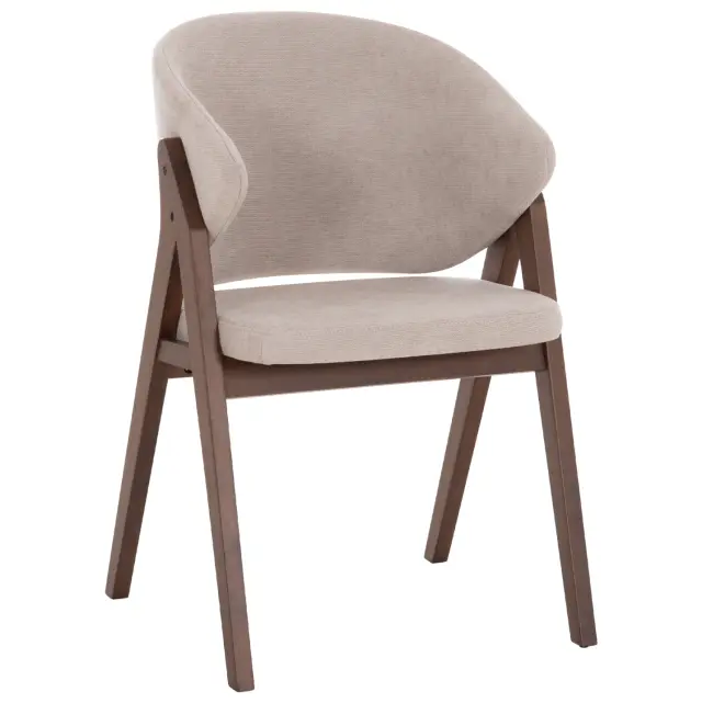 ΚΑΡΕΚΛΑ FB99746.11 RUBBERWOOD ΣΕ ΜΑΥΡΟ ΧΡΩΜΑ-ΓΚΡΙ ΥΦΑΣΜΑ 55,5x60x85Yεκ.