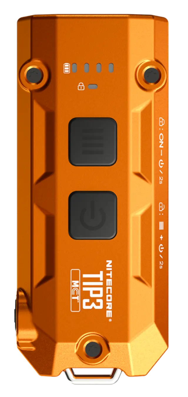 ΦΑΚΟΣ LED NITECORE TIP3, Μπρελοκ, Rechargeable, Alloy Orange