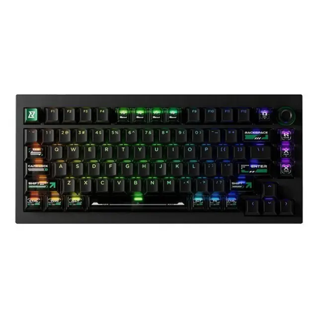 Keychron Gaming Keyboard L5W-W1 Lemokey Ultra-fast Lime Magnetic Switch Black (L5W-W1)