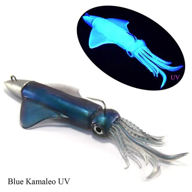 Καλαμάρι Σιλικόνης GT BIO Kalamy Squid 60gr Blue Kamaleo UV