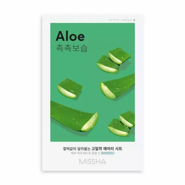 Missha Airy Fit Sheet Mask Aloe Υφασμάτινη Μάσκα Προσώπου Με Αλόε Βέρα 19gr