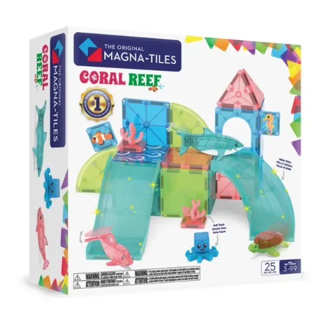 Magna-Tiles Μαγνητικά Πλακίδια Coral Reef 25 Κομμάτια (3+ ετών) 262025CR
