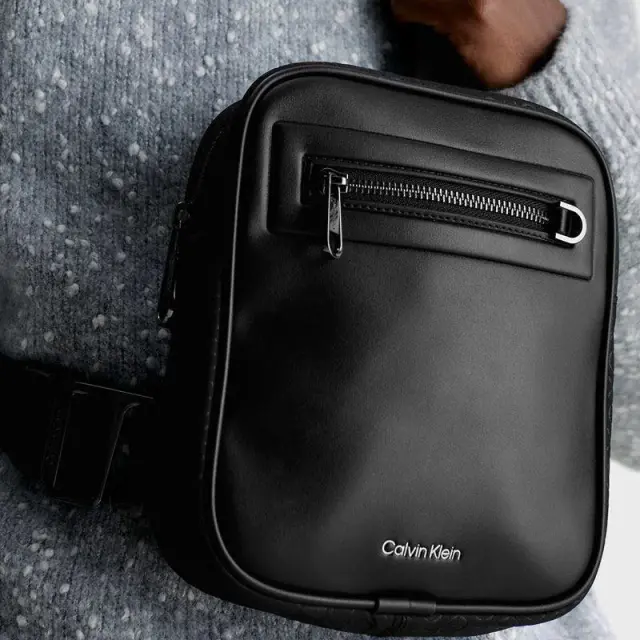 Calvin Klein - Ανδρική Τσάντα Ώμου / Χιαστί Elevated Con Reporter S Repre K50K510853-01I Μαύρο 3