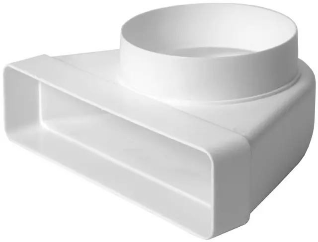 Europlast KLD25-125 - Σύνδεσμος Αγωγών Πλαστικός, Γωνιακός 90°, 220x55mm/Φ125mm