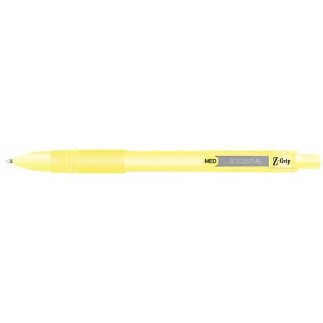 Zebra Στυλό Ballpoint Pastel Yellow 1.0mm με Μπλε Μελάνι Z-Grip Smooth (ZB-91805) (ZEB91805)