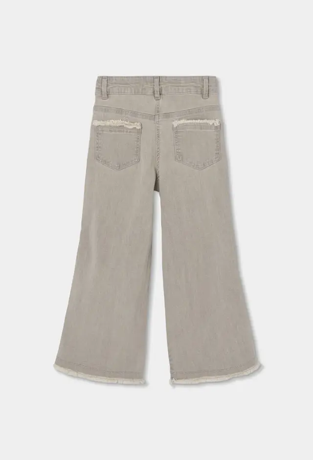 Boboli denim stretch παντελόνι για κορίτσι 433033-LGREY