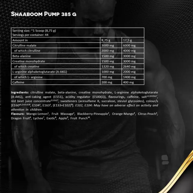 Kevin Levrone Shaaboom Pump Apple, 385 g 2