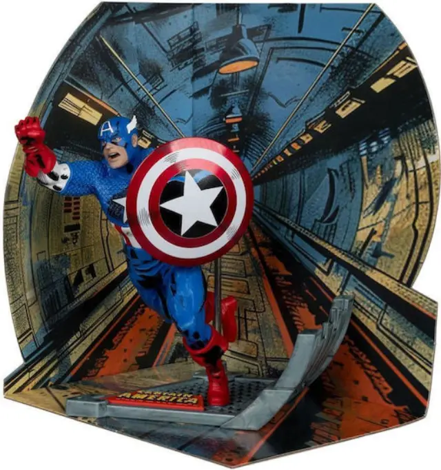 Mc Farlane Αγαλμα MARVEL Captain America (Captain America #100) - Statue 12cm