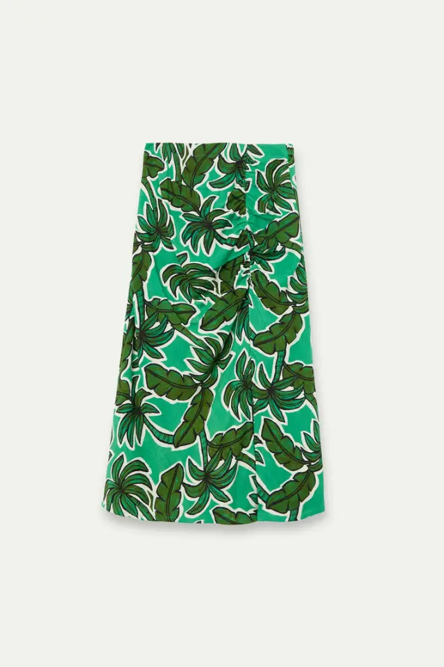 COMPANIA FANTASTICA MIDI SKIRT (61C/43003 GREEN) - L 2