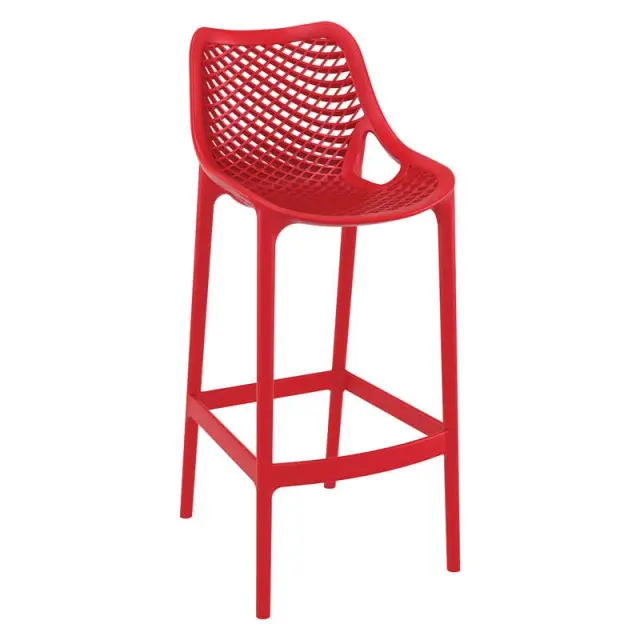 Σκαμπό Bar AIR Κόκκινο PP 45x53x75/105cm