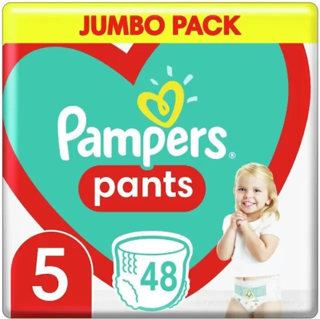 Pampers Active Baby Pants Πάνα-βρακάκι Μέγεθος 5  11-17kg  48τμχ