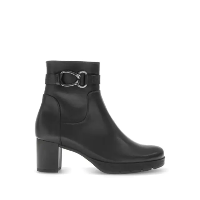 Gabor Μποτάκια Γυναικείο δέρμα Μαύρο GAB/72072 003-BLACK