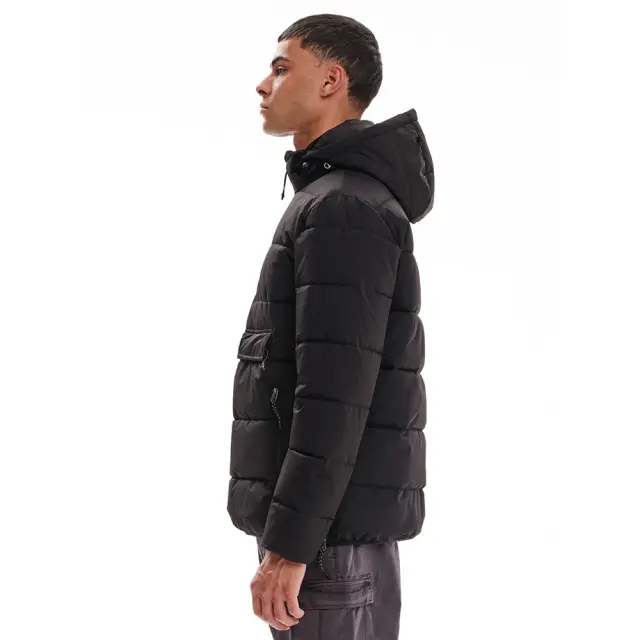 Emerson Puffer Jacket With Hood (232.EM10.69-Black) - Μαύρο 3