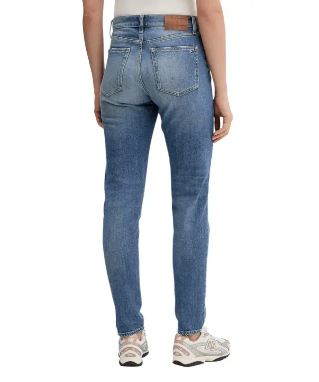 Tommy Hilfiger - Γυναικείο Ψηλόμεσο Παντελόνι Lucy Slim Fit DW0DW22434-1A5 Μπλε 3