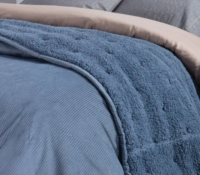 ΚΟΥΒΕΡΛΙ KING SIZE NEW KOTLER 270X280 NEF-NEF HOMEWARE DENIM 3