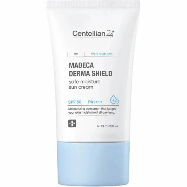 Centelian 24 Madeca Derma Shield Safe Moisture Sun Cream Αντηλιακό για το πρόσωπο με Madecassic Acid Spf50+ 50ml
