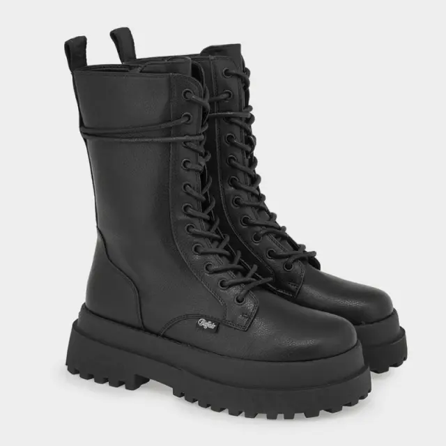 Αρβυλάκια με Chunky Πλατφόρμα Buffalo Pluto Lace Up MID 1622614 Μαύρο - 37 2