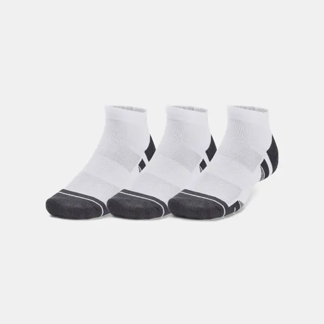 Under Armour Unisex Performance Tech 3 Pack Low Cut Socks Άσπρο 1379504-100 (Under Armour) - Large