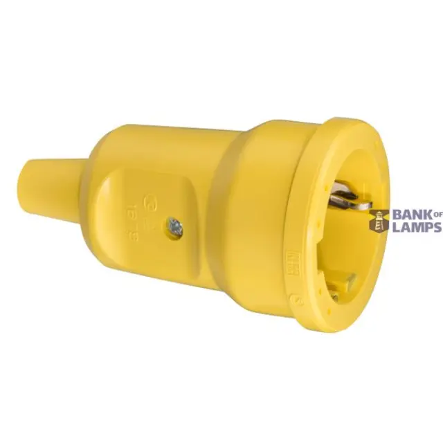 SCHUKO PVC connector Mini, yellow