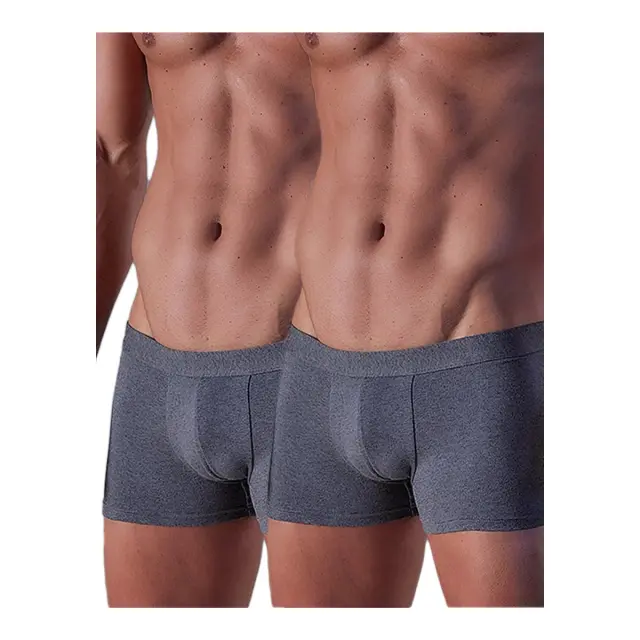 FMS Ανδρικό Boxer Εσωτερικό Λάστιχο Classic Εφαρμοστό - Διπλό Πακέτο, Χρώμα Ανθρακί - M