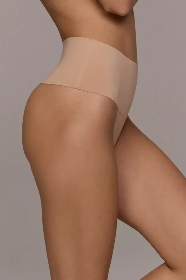 Aruelle Ivy Ψηλόμεσο String Σλιπ Διαμόρφωσης Χωρίς Ραφές Μπεζ 2