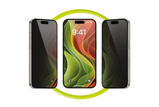 Mobile Origin Screen Guard Privacy with easy applicator, 2 pack - iPhone 16 Pro Max 3