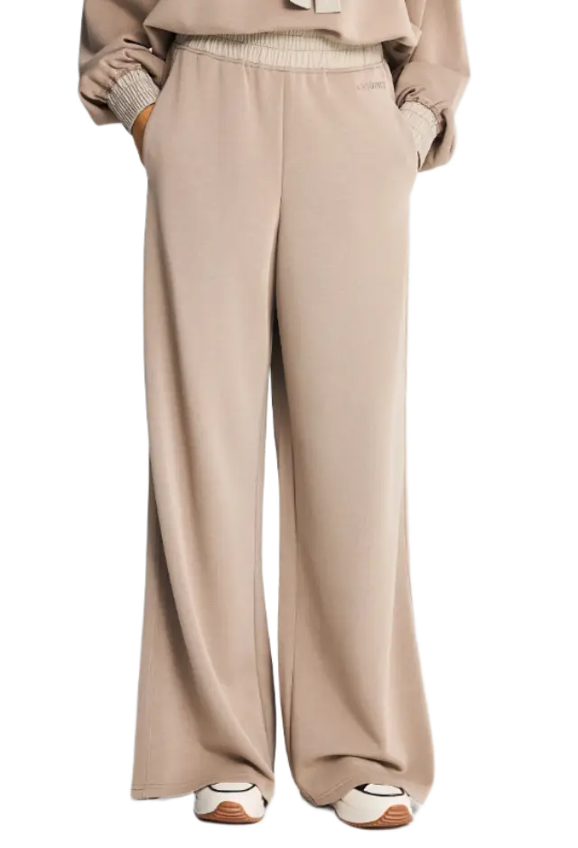 FunkyBuddha γυναικείο straight fit παντελόνι φόρμας από modal FBL014-105-02-2 2