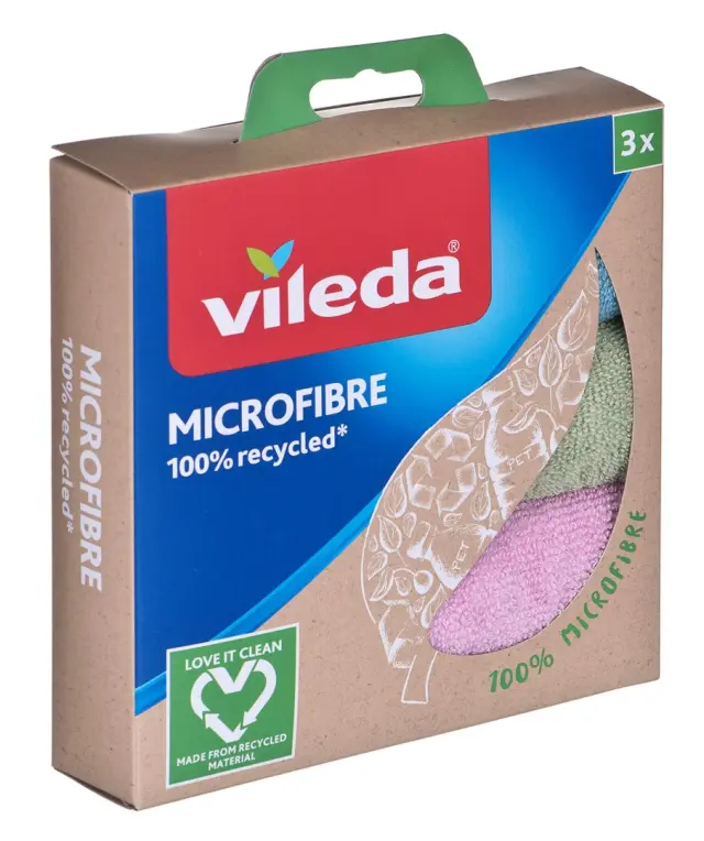 Cleaning Cloth Vileda Microfibre 100% Recycled 3 pcs.