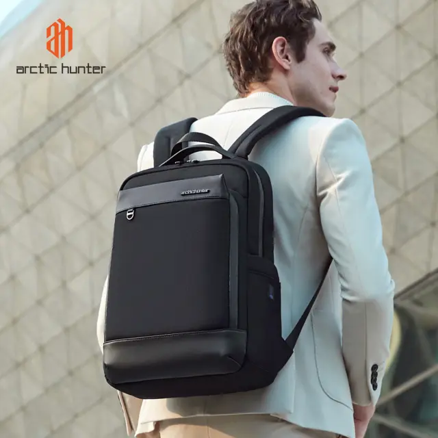 ARCTIC HUNTER τσάντα πλάτης B00672 με θήκη laptop 15.6", 15L, μαύρη 2