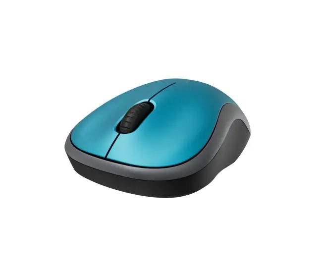Logitech M185 Optical Mouse (2236) (Black/Blue, Wireless) (LOGM185BLKBLUE)