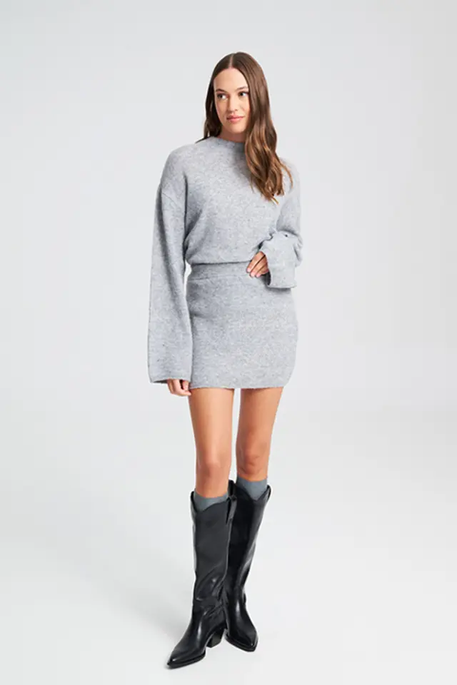 Μίνι Πλεκτή Φούστα ZAFRINA KNITTED SKIRT - XS