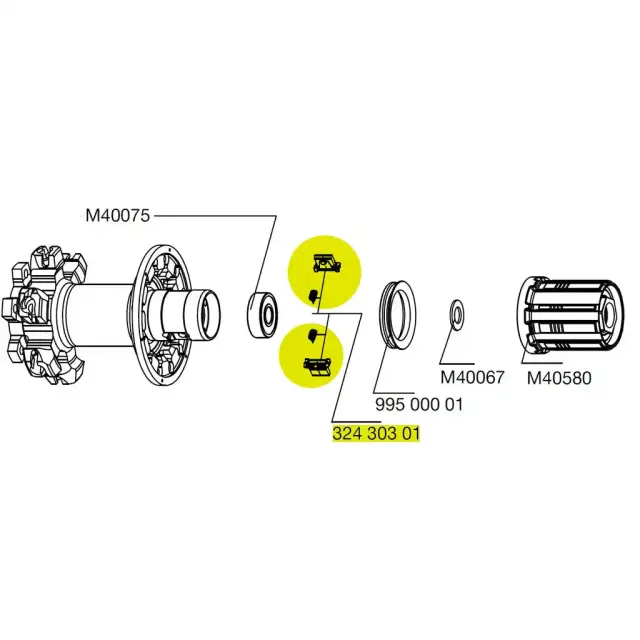 ΑΝΤΑΛΛΑΚΤΙΚΑ MAVIC PAWLS KIT MTB 2