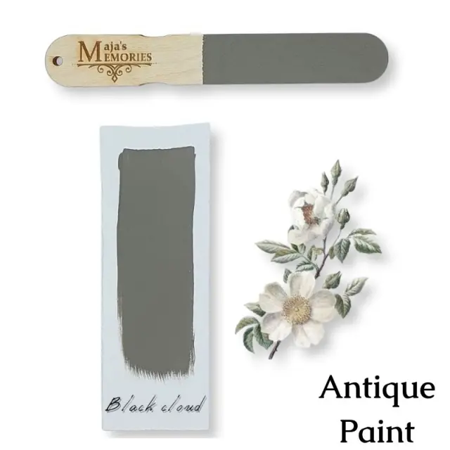 Χρώμα-εφέ πατίνας Antique Paint Maja's Memories, 150ml, Black cloud