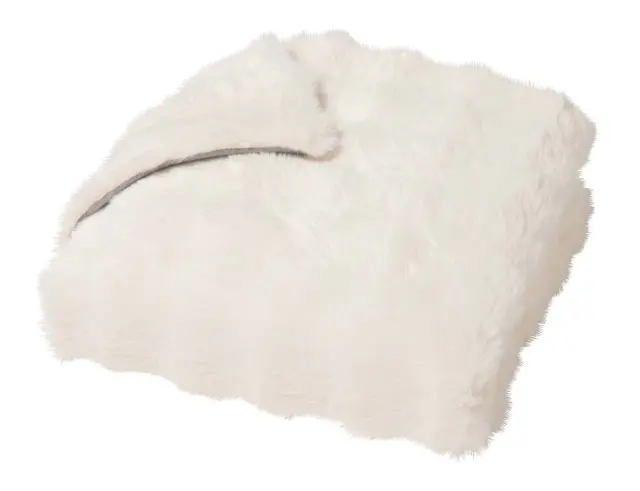 Κουβέρτα Mounty Douceur d'intérieur με εσωτερική επένδυση fleece και διαστάσεις 180x220cm - White 1612840 2