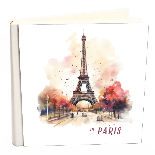 Άλμπουμ my album IN PARIS με ρυζόχαρτο 24x24cm και κουτί άλμπουμ
