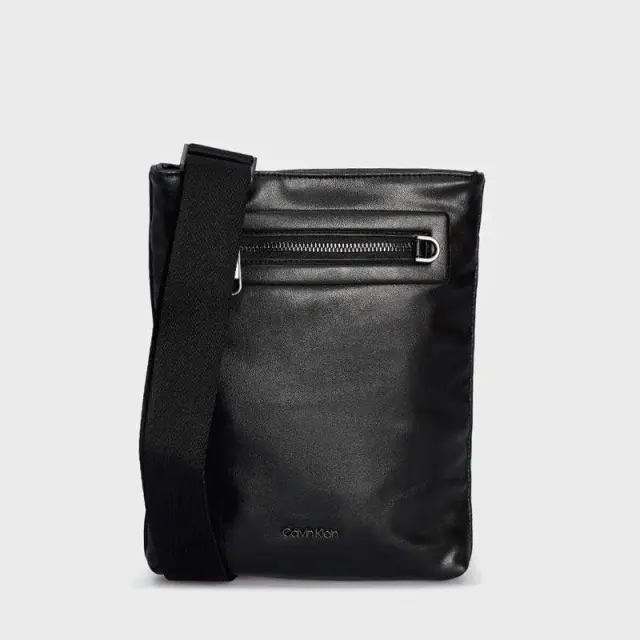 Calvin Klein - Flatpack Ανδρική Τσάντα Ώμου / Χιαστί K50K510833-BAX Μαύρο