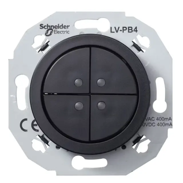 Renova SELV 4P spiedpoga 400mA 12..24V AC, melna