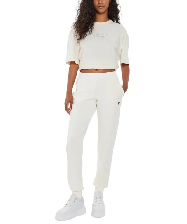 Guess - Γυναικείο Παντελόνι Olympe Jogger V4YB08KCAY2-G6K5 Λευκό - L 3