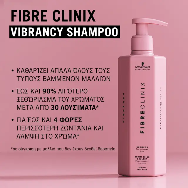 Schwarzkopf Professional Fibre Clinix Vibrancy Shampoo 300ml 3