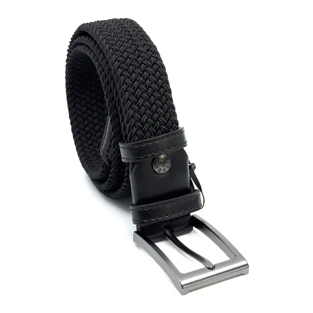 Ελαστική Πλεκτή Ζώνη Μαύρη - 155 cm