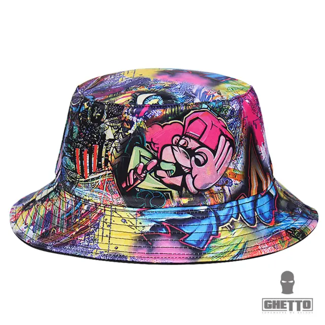 Ghetto Graffiti Bucket Fisherman Hat