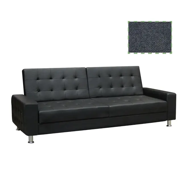 Καναπές Κρεβάτι MOBY Γκρι Ύφασμα 217x80x81cm