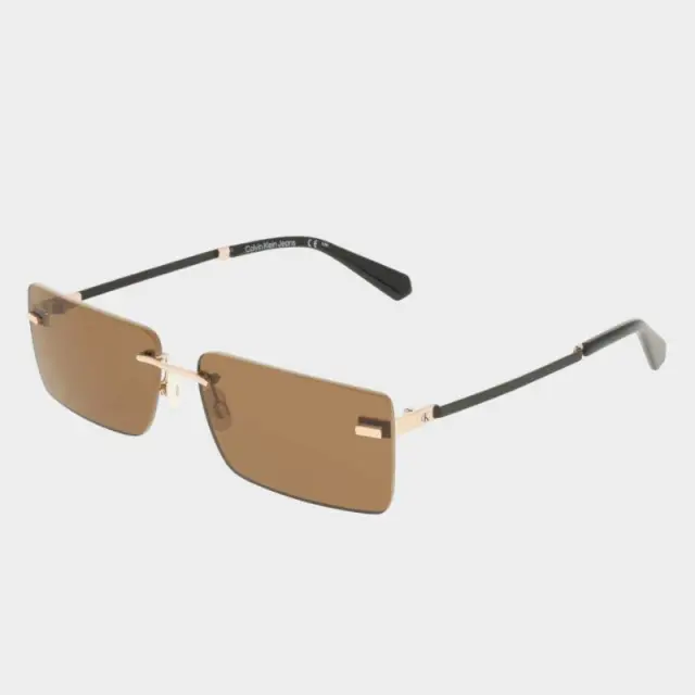 Calvin Klein - Γυναικεία Γυαλιά Ηλίου CKJ25206S-719 με Μπεζ Μεταλλικό Σκελετό και Μπεζ Φακό 2