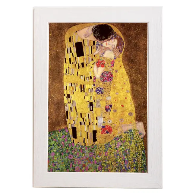 Αφίσα , Pyramid Poster Gustav Climt’s The Kiss 61x91,5εκ με Κορνίζα Ξύλινη Σε 10 Χρώματα Με Ακρυλικό Τζάμι Άθραυστο K29+PP30540