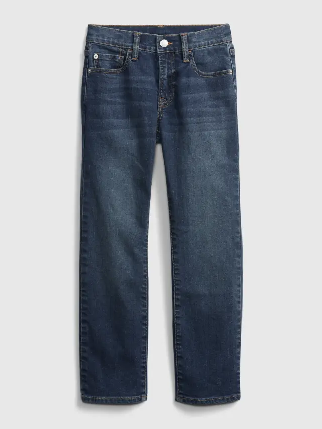 Μπλε Παιδικό Straight Jean Παντελόνι με Washwell™ medium wash - 5