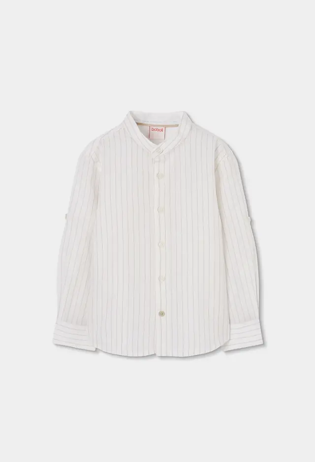 Boboli Shirt linen ριγέ για αγόρι 863007-9787