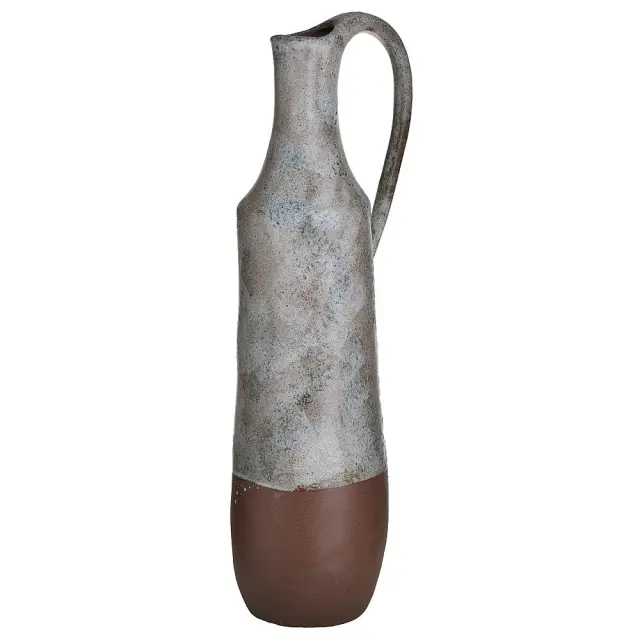 Βάζο Αντικέ Γκρι/Μπεζ Κεραμικό 19x16x58cm 3-70-078-0025