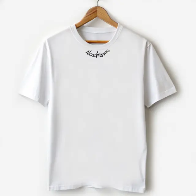 T-shirt Noshame® Signature Λευκό με Τύπωμα - 112383 - XXL 2