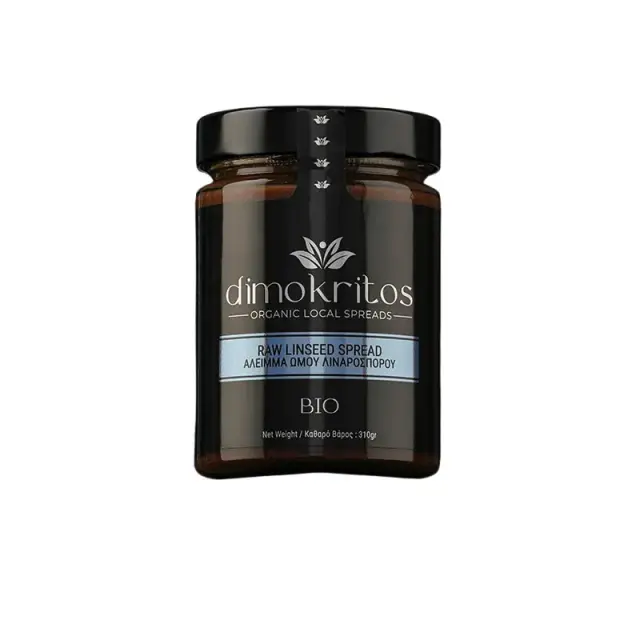 Άλειμμα Ωμού Λιναρόσπορου BIO 310g Dimokritos